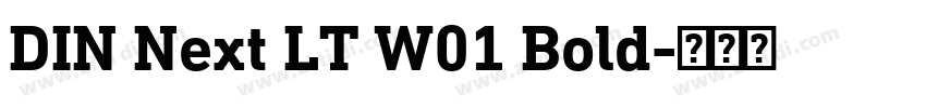 DIN Next LT W01 Bold字体转换